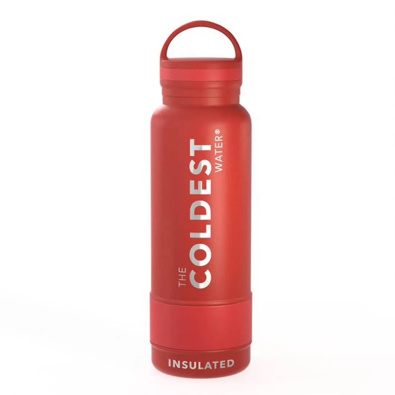 The Coldest Water – Loop Lid Bottle – 621ml – 21 OZ – Crimson RED