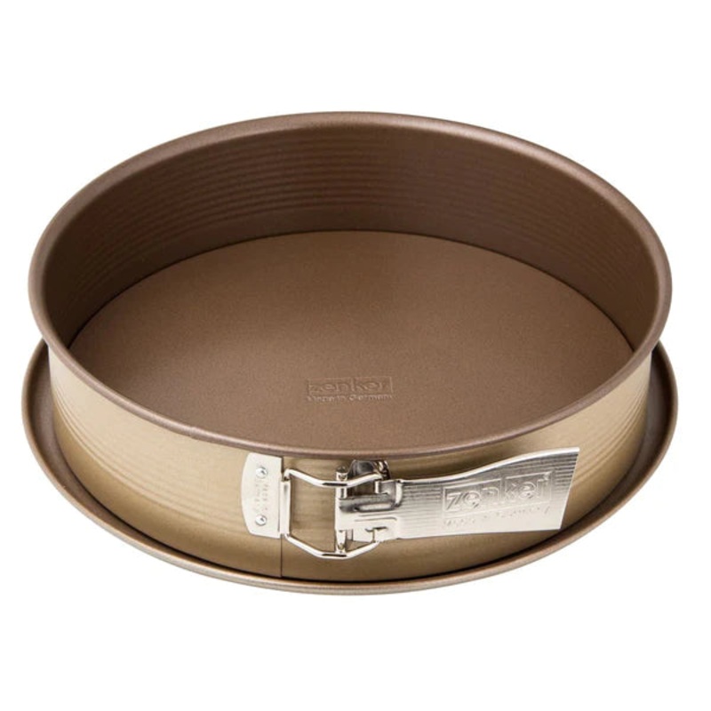 Zenker –  Springform “Mojave Gold” With Flat Base, Gold/Mahagony, 26X6.5 cm