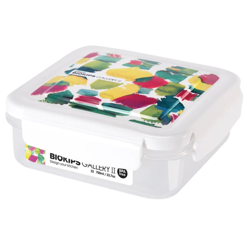 Komax – Biokips Gallery II Square Food Storage Container, 700 ml