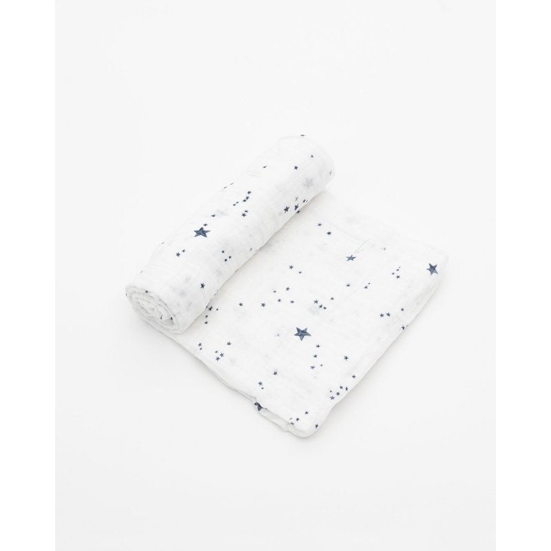 Little Unicorn Cotton Muslin Single Swaddle – Shooting Stars