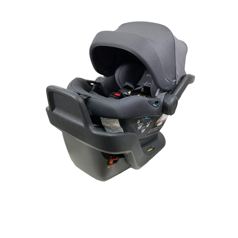 UPPAbaby MESA MAX Infant Car Seat and Base, 2022, PureTech Greyson (Charcoal Melange)