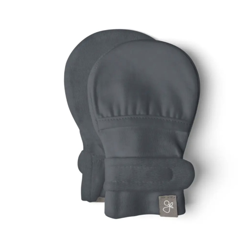 VISCOSE FROM BAMBOO ORGANIC COTTON STAY-ON MITTS – MIDNIGHT