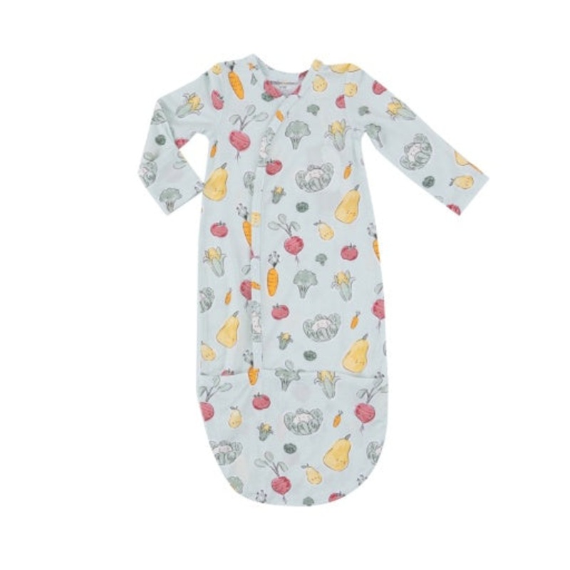 ANGEL DEAR WATERCOLOR BABY VEGGIES BUNDLE GOWN