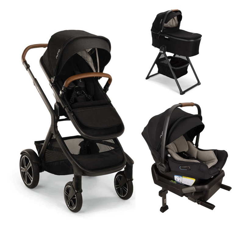 DEMI Next with Bassinet + PIPA AIRE – Caviar
