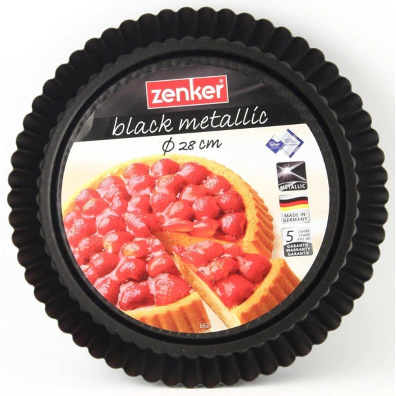 Zenker – Non-Stick Carbon Steel Flan, Tart Pan, 28X3.5 cm