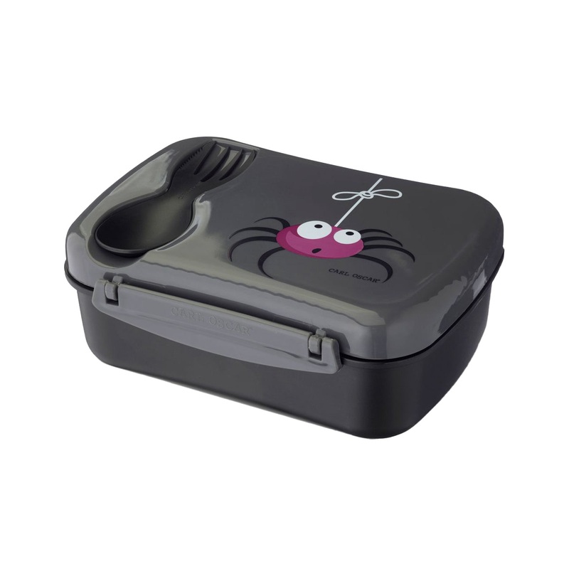 Carl Oscar – N’ice Box Kids Lunch box with Cooling Pack | Grey Spider