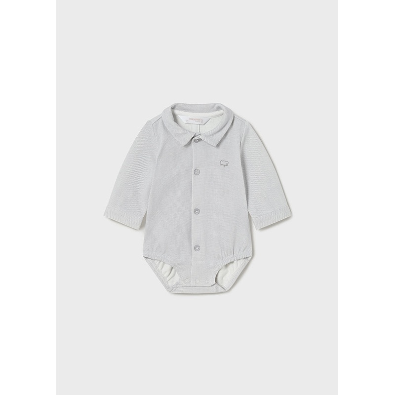 MAYORAL BODYSUIT WITH COLLAR- GREY
