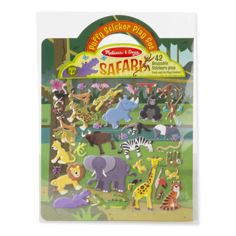 Melissa & Doug PUFFY STICKER PLAY SET – SAFARI