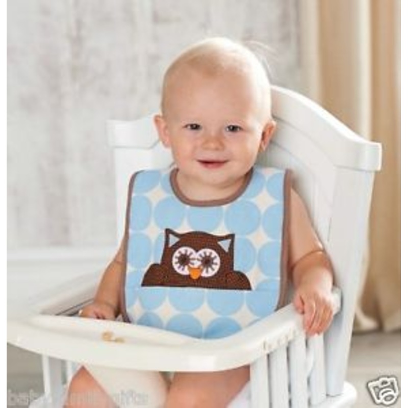 Mud Pie Owl Boy Bib 155A018