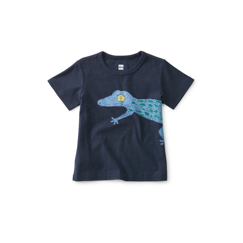 TEA GECKO BACK GRAPHIC TEE – INDIGO