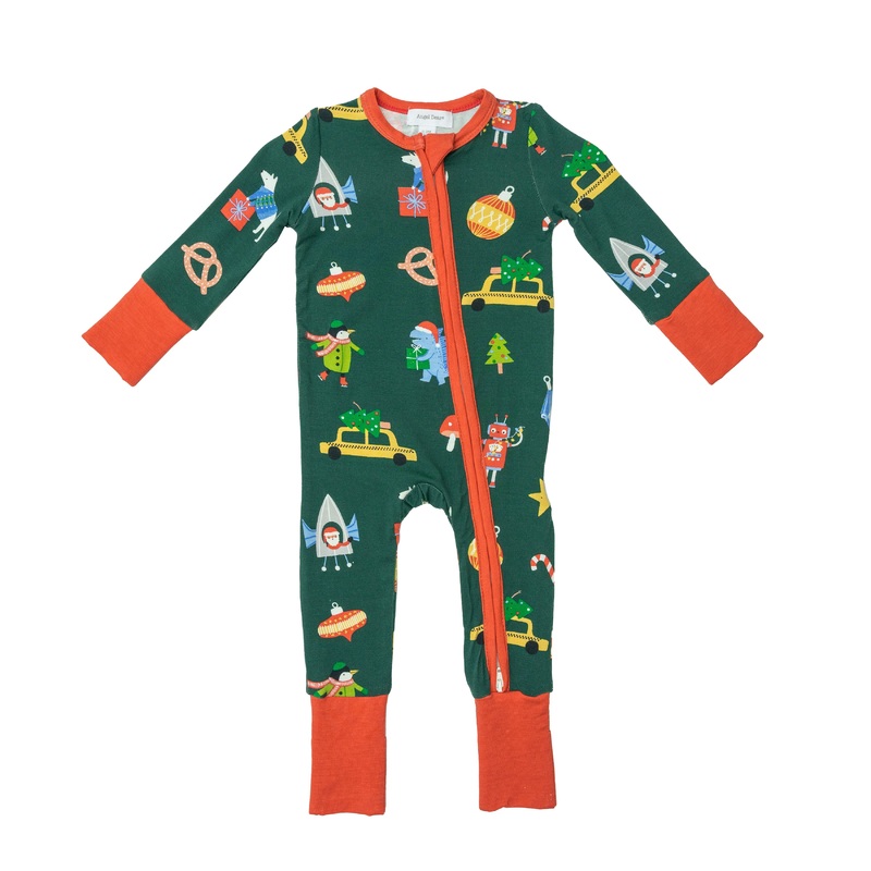 Bamboo Zipper Romper – Merry And Bright