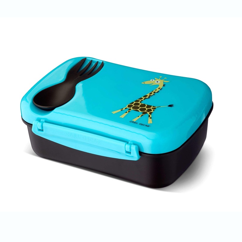Carl Oscar – N’ice Box Kids Lunch box with Cooling Pack | Turquoise Giraffe