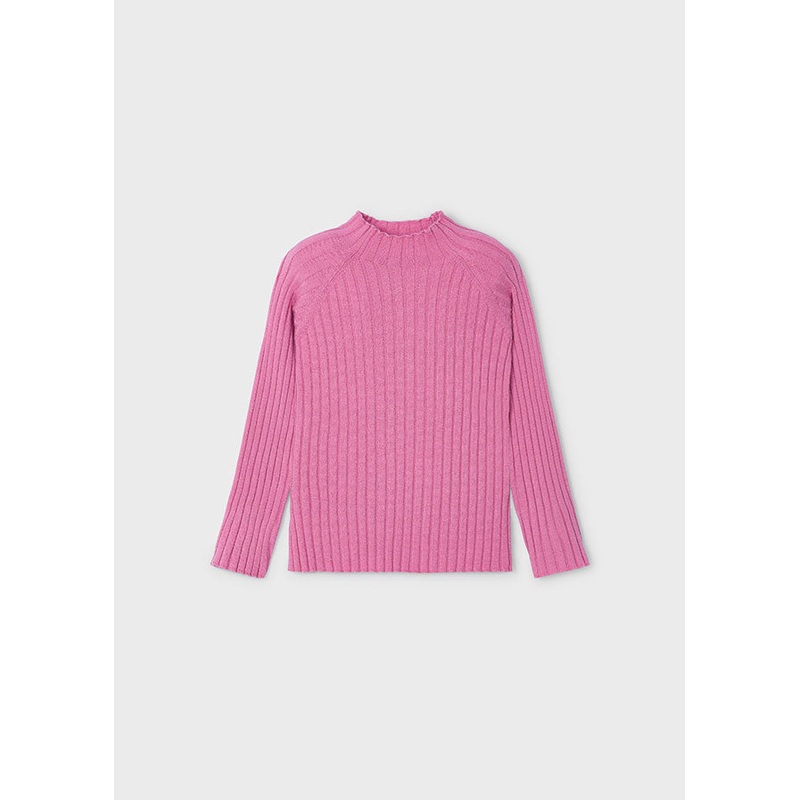 MAYORAL RIB MOCKNECK SWEATER – PINK