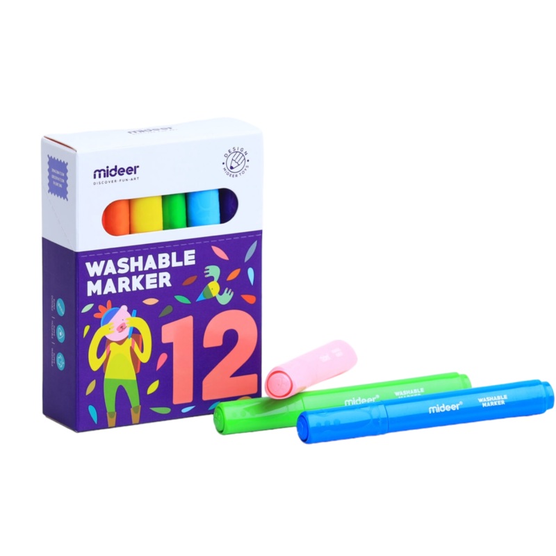 Mideer – Washable Marker | 12pc