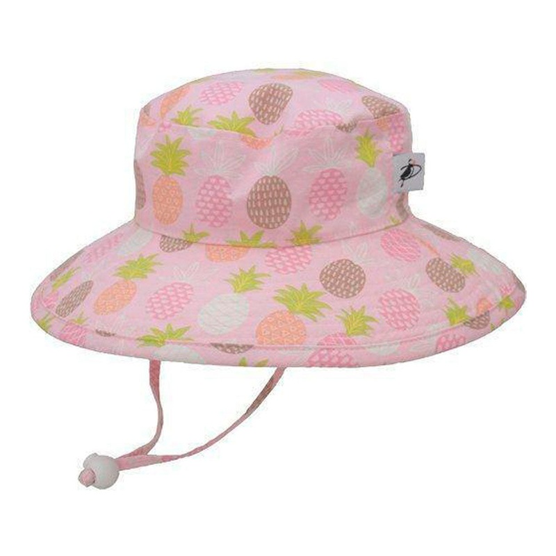 Puffin Gear Sunbaby Child Hat – Pink Pineapples 6M (3-6 Months)