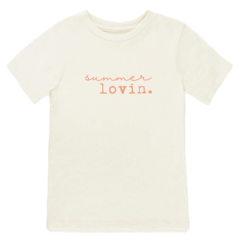 SUMMER LOVIN’ – SHORT SLEEVE TEE – CORAL