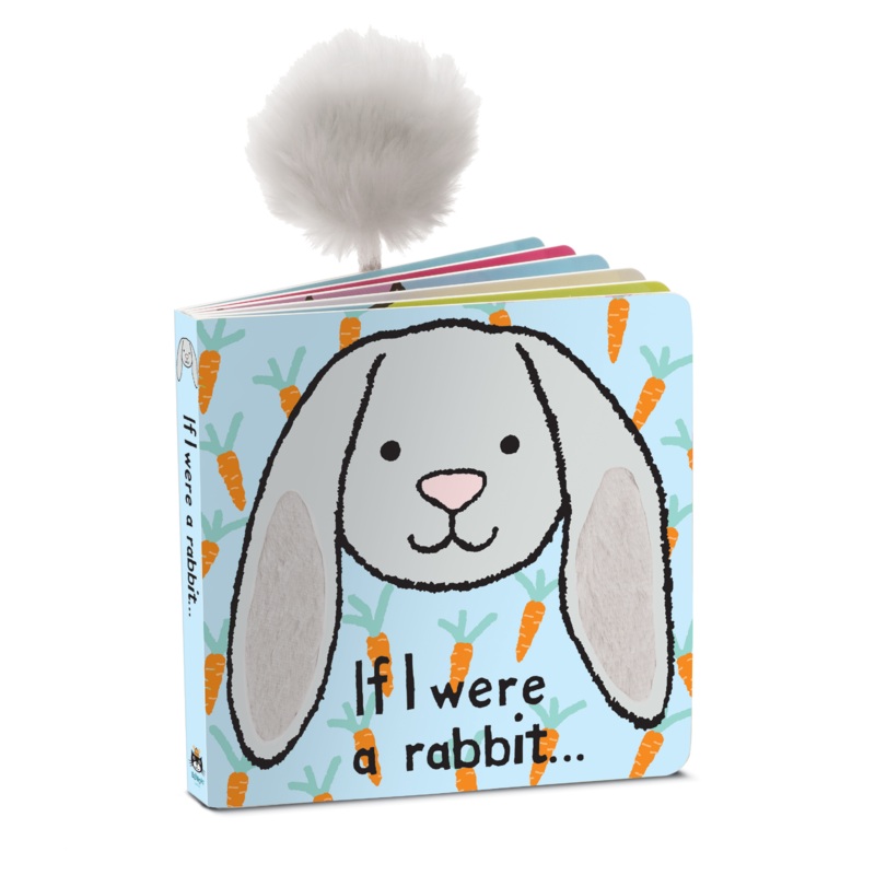 JELLYCAT IF I WERE A RABBIT BOOK (GREY)