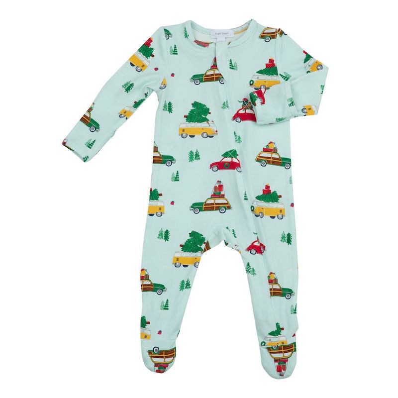 Angel Dear Trees On Cars Footie – 9-12Months