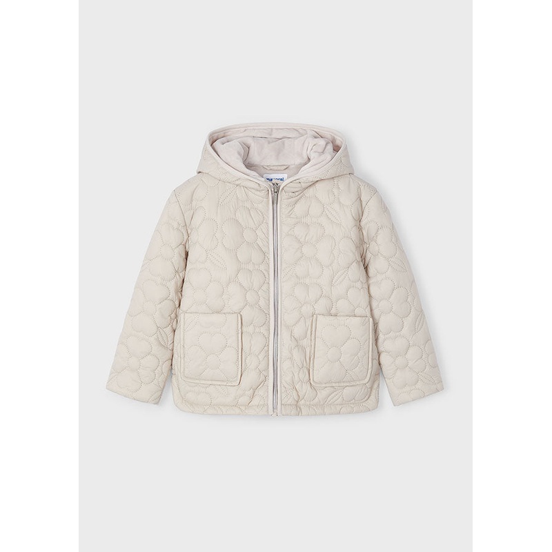 MAYORAL FLORAL PUFFER JACKET FOR GIRLS