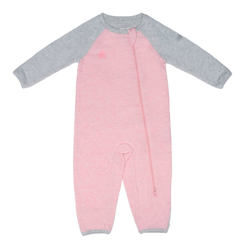 Juddlies Raglan Organic Playsuit – Dogwood Pink (S)