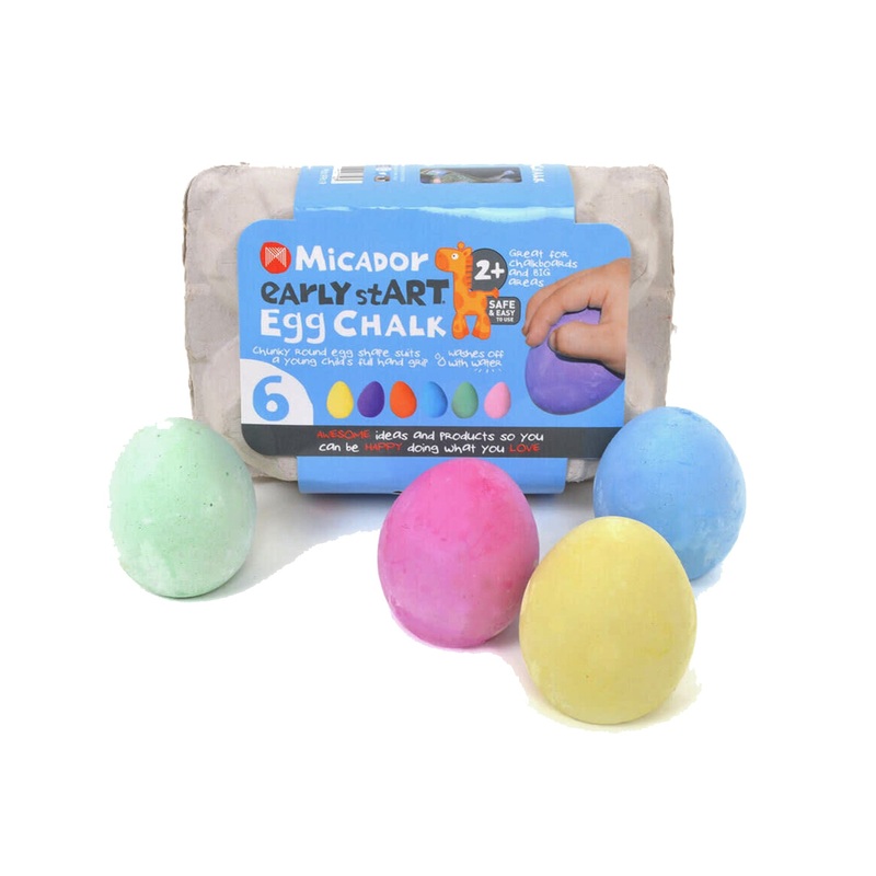 Micador  – Egg Chalk Early Start, Pack of 6