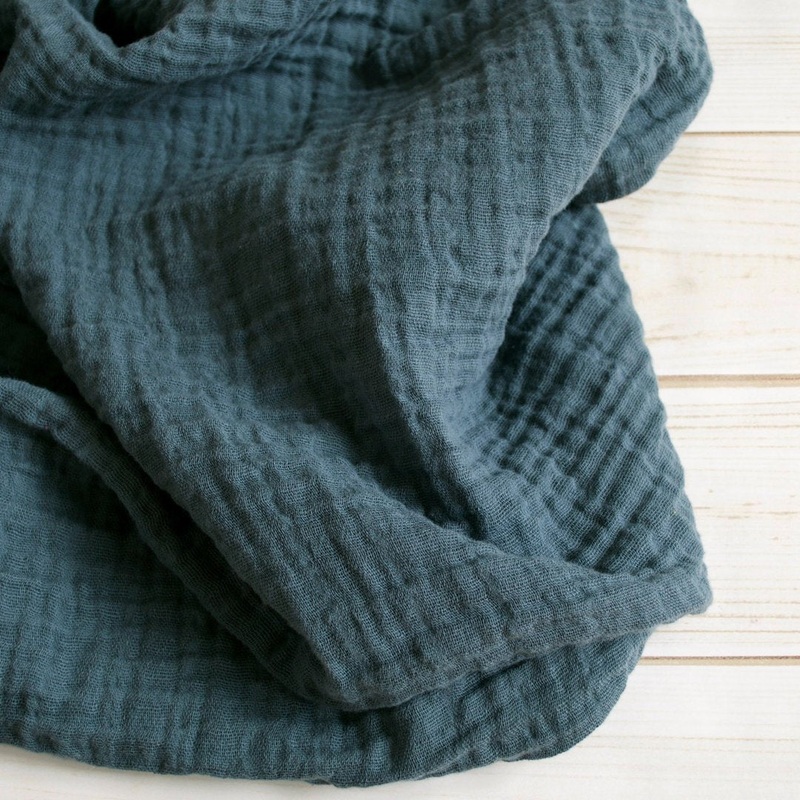 Muslin Swaddle Blanket in Balsam Green