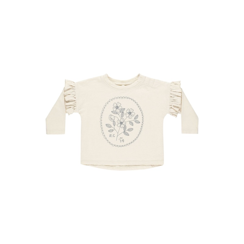 RYLEE + CRU RUFFLE LONG SLEEVE TEE – WILDFLOWER