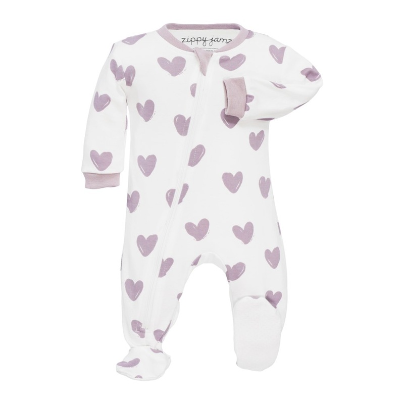 ZippyJamz Organic Cotton Footed Sleeper – Stole My Heart (3-6 Months)