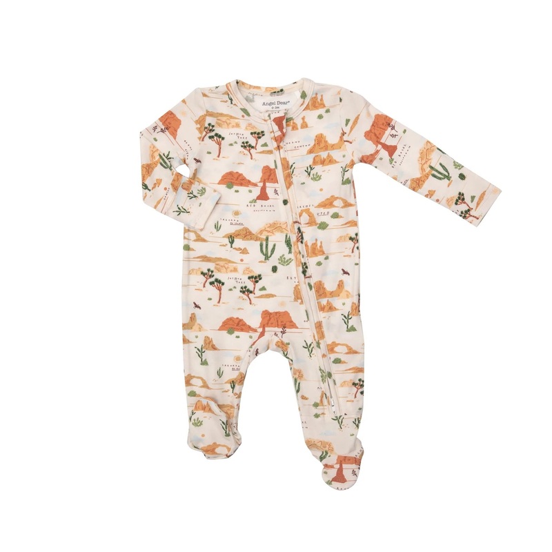 Bamboo Zipper Footie – National Park Deserts