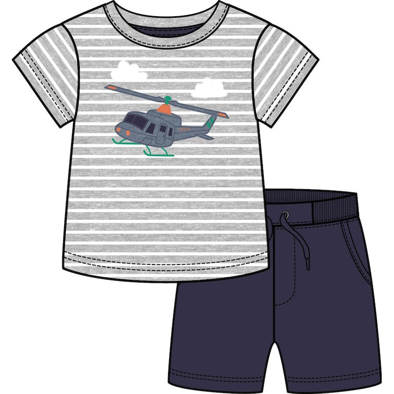Helicopter T-Shirt Short Set