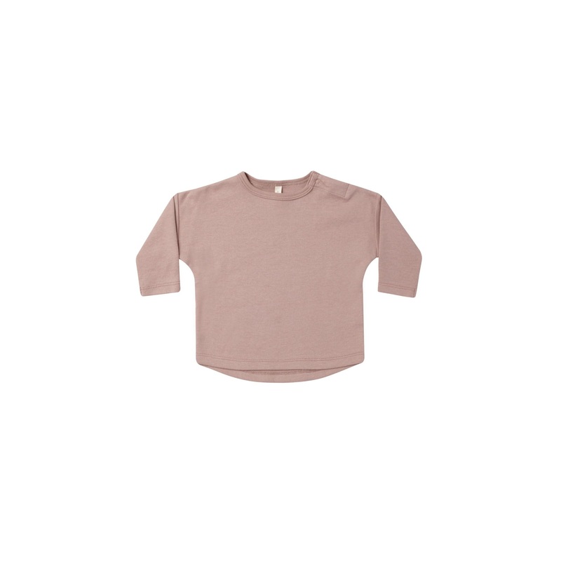 QUINCY MAE LONG SLEEVE TEE MAUVE