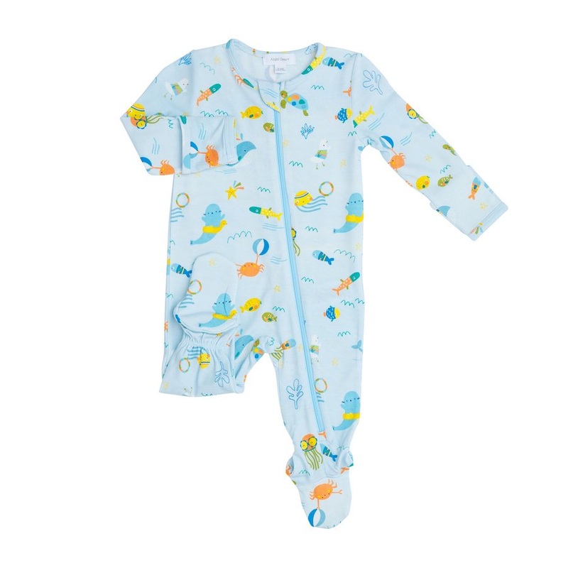 Angel Dear Sea Creatures Zipper Footie – 12-18 Months