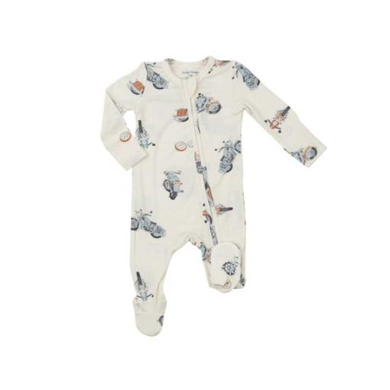 ANGEL DEAR VINTAGE MOTORCYCLES 2 WAY ZIPPER FOOTIE