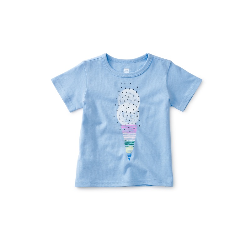 TEA VANILLA BABY GRAPHIC TEE – PLACID BLUE