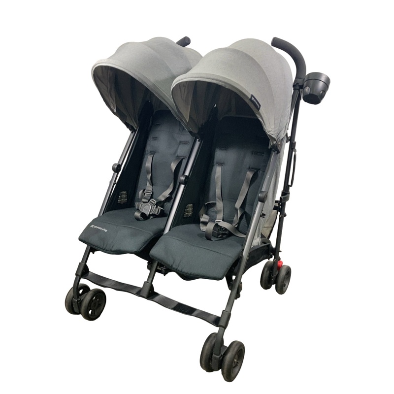 UPPAbaby G-Link V2 Double Stroller, 2022, Greyson (Charcoal Melange)
