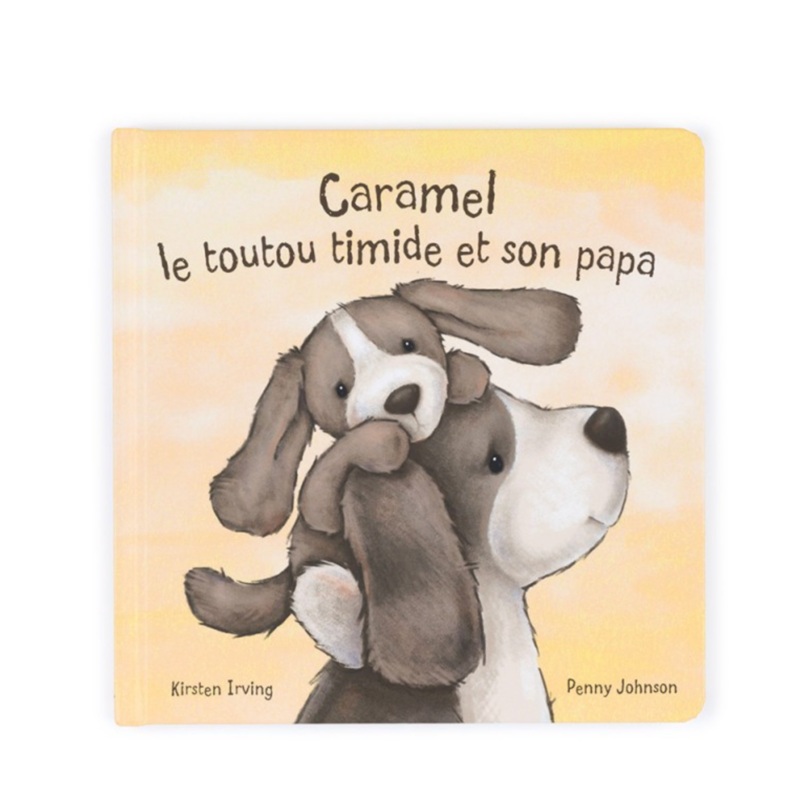 JELLYCAT FRENCH BOOK – CARAMEL LE TOUTOU TIMIDE ET SON PAPA LIVRE