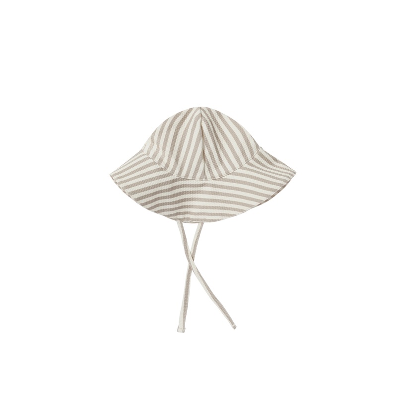 QUINCY MAE SUN HAT ASH STRIPE