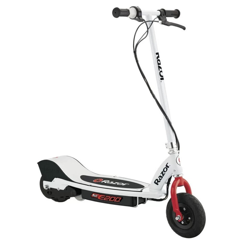 Razor – E200 Electric Scooter- White/Red | 13y+