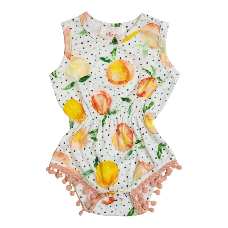 You’re a Peach Pom Pom Romper