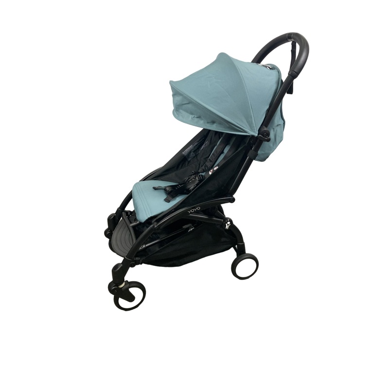 Babyzen YOYO2 Complete Stroller, 2023, Black with Aqua