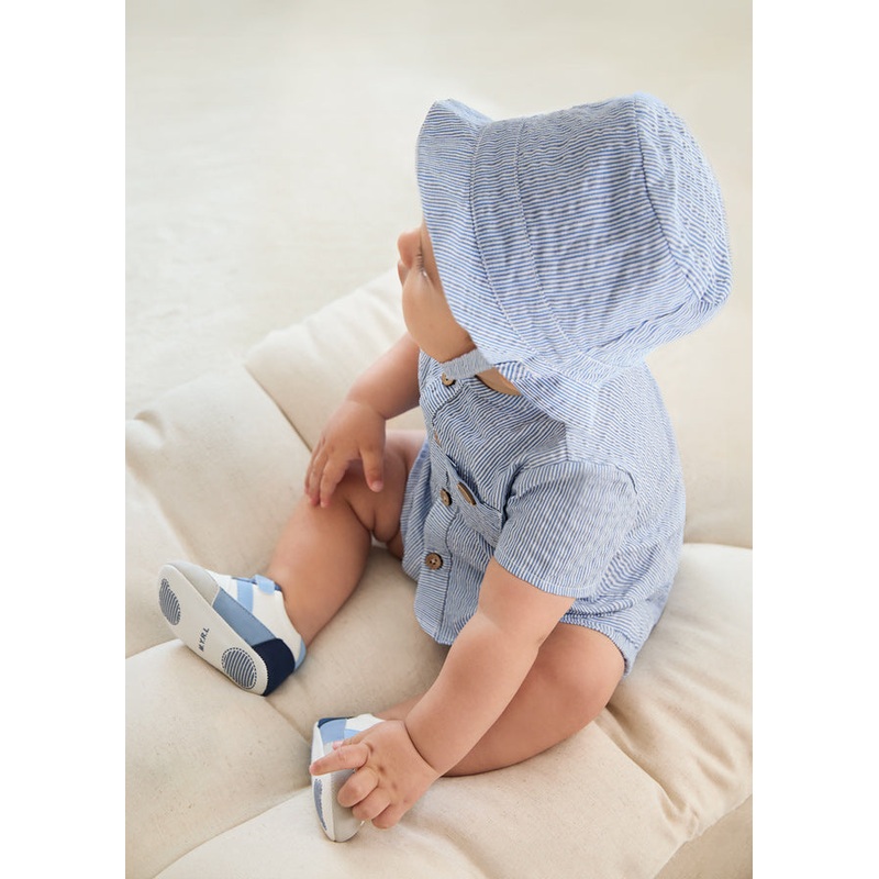 MAYORAL 3 PC SHORT SET WITH HAT