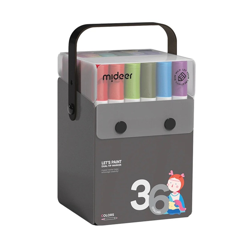 Mideer – Translucent Dual Tip Markers | 36 Colors