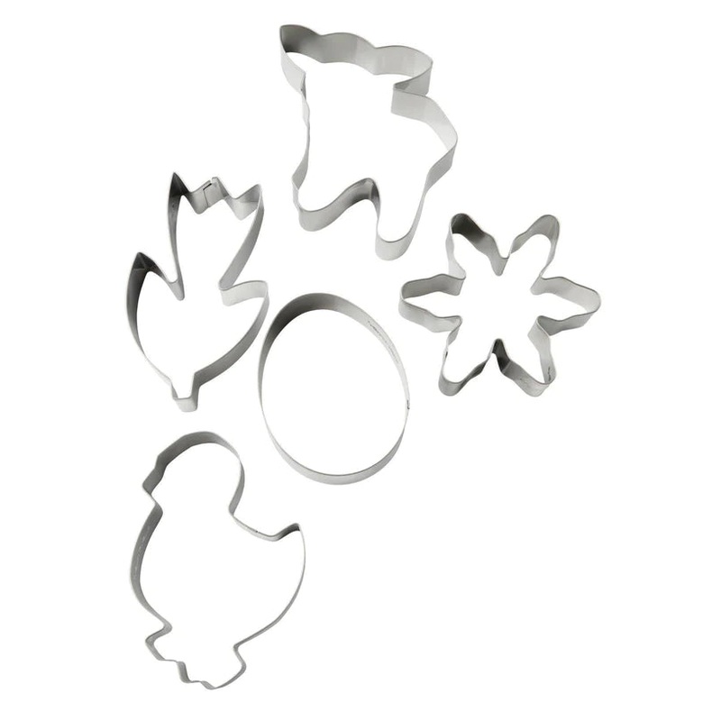 Zenker – Cookie Cutter Spring Set 5Pcs, 18/10 Steel, 9X5.5X2.5 cm