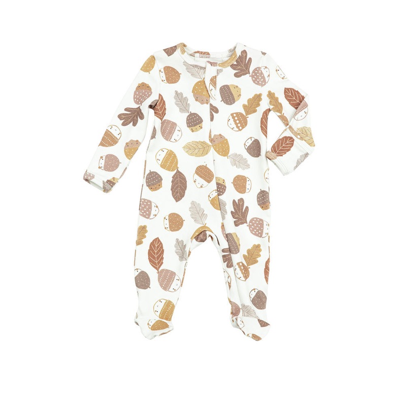 Angel Dear Acorns Zipper Footie – 0-3 Months