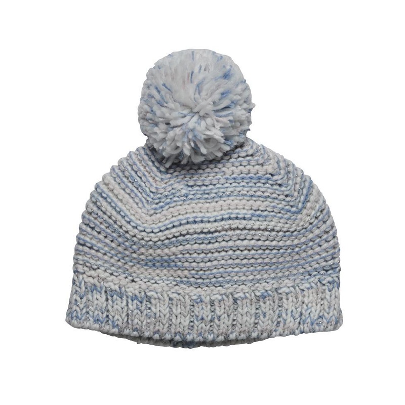 KIDS MULTICOLOR YARN POM BEANIE