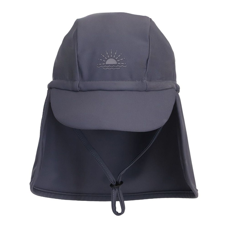 Calikids Grow With Me Flap Hat – Charcoal (One Size, 1-4 Years)