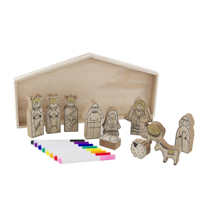COLOR YOURSELF NATIVITY SET