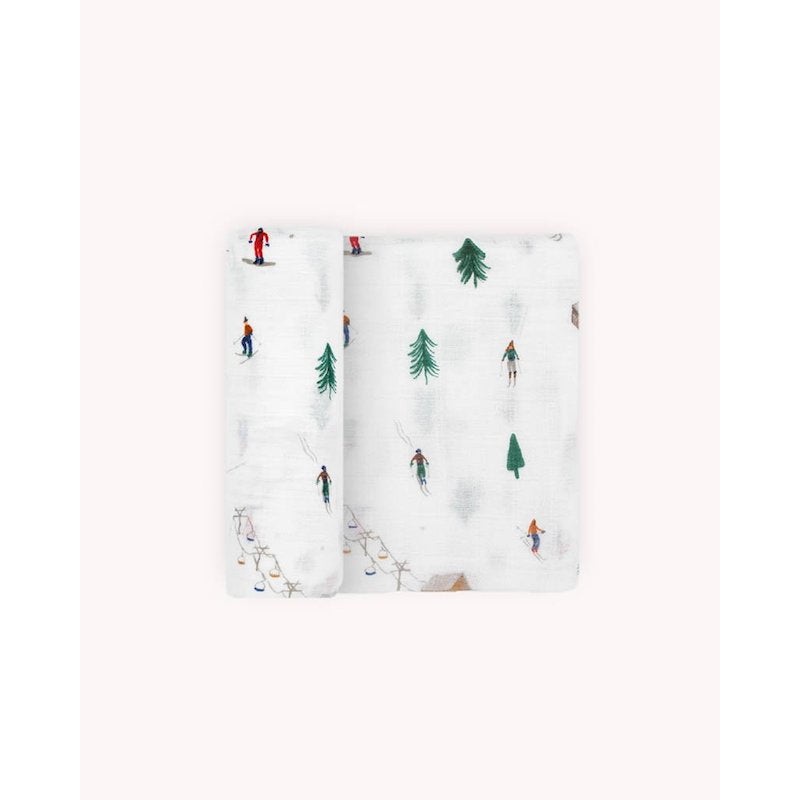 Little Unicorn Cotton Muslin Single Swaddle – Powder Party