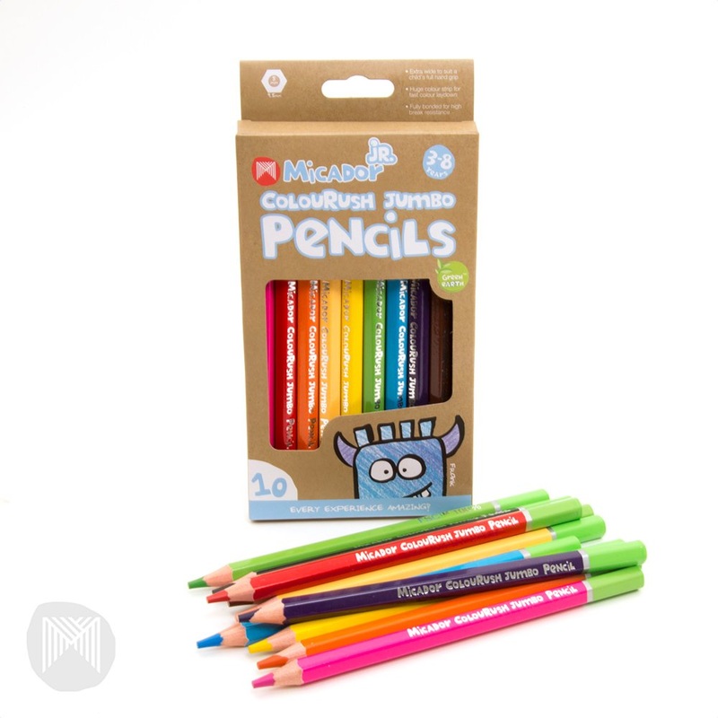 Micador – ColouRush Jumbo Pencil | Pack 10