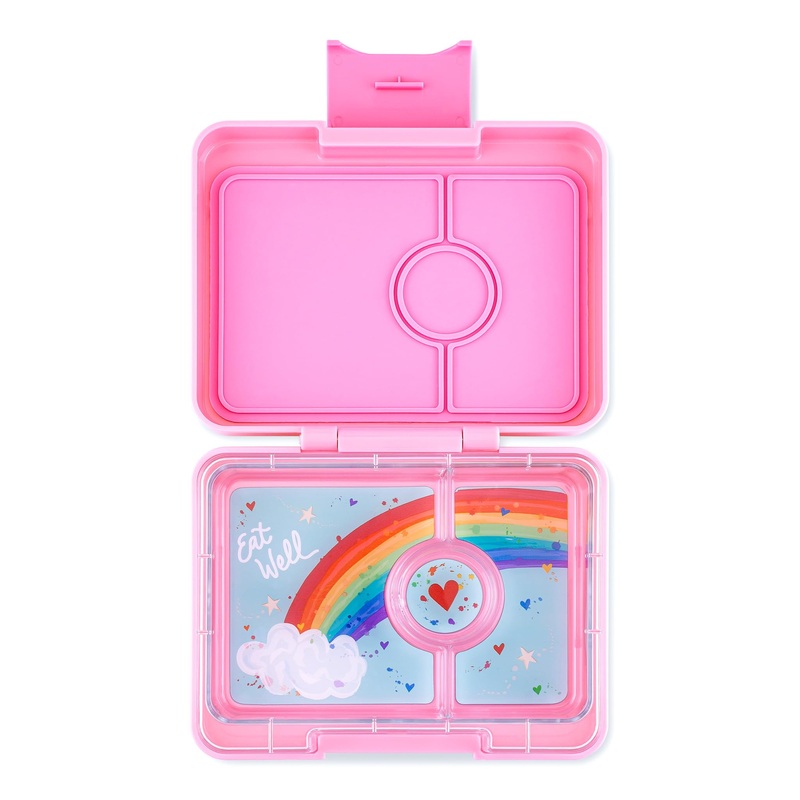 Yumbox – Snack Box | 3 Compartments | Rainbow | Fifi Pink